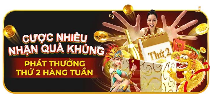 Thưởng nạp tiền độc quyền cho VIP 97win9